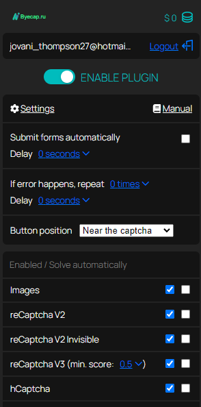 2Captcha Extenssion Mod